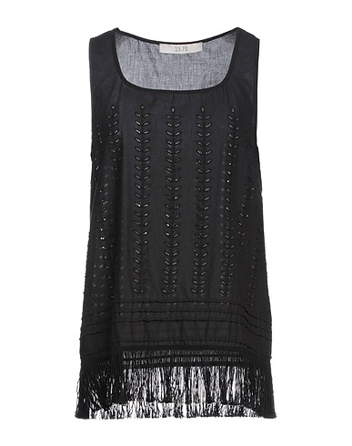 19.70 NINETEEN SEVENTY Top Nero 100% Cotone
