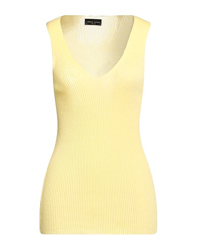 ROBERTO COLLINA Tank top Yellow 100% Cotton