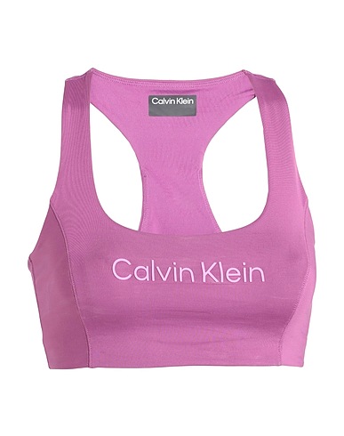 CALVIN KLEIN Crop top Malva 82% Poliestere, 18% Elastan