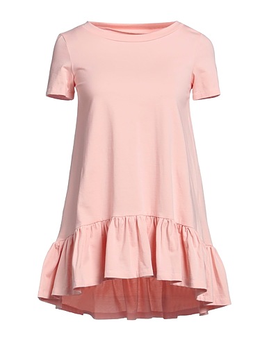 ROSÉ A POIS Basic T-shirt Light pink 94% Cotton, 6% Elastane