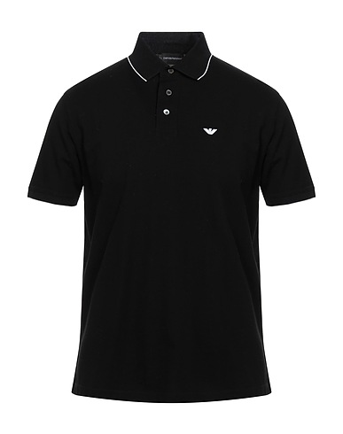 EMPORIO ARMANI Polo shirt Black 100% Cotton