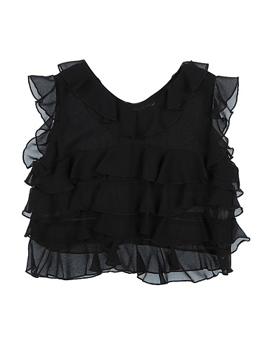 Y-CLÙ Top Nero 100% Poliestere