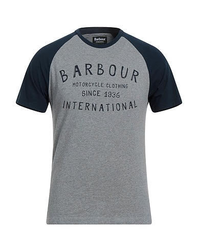 BARBOUR T-shirt Grey 100% Cotton