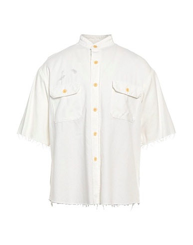 MYTHINKS Denim shirt White 100% Cotton