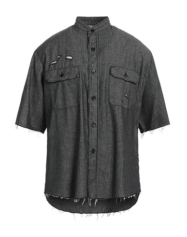 MYTHINKS Denim shirt Black 100% Cotton