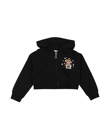 MOSCHINO KID Hoodie Schwarz 95% Baumwolle, 5% Elastan