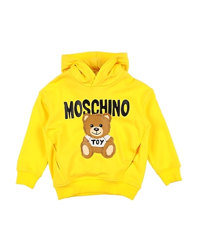MOSCHINO KID Felpa Giallo 100% Cotone, Elastan