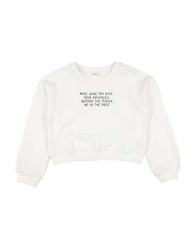 VICOLO Sweatshirt Cream 70% Cotton, 30% Polyester