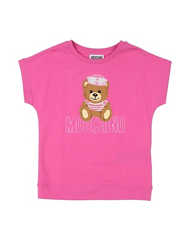 MOSCHINO KID T-shirt Fuchsia 95% Cotton, 5% Elastane, Polyester