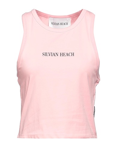 SILVIAN HEACH Tank top Pink 95% Cotton, 5% Lycra®
