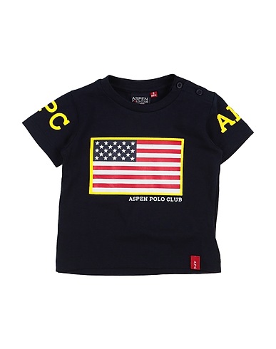 ASPEN POLO CLUB T-shirt Midnight blue 95% Cotton, 5% Elastane