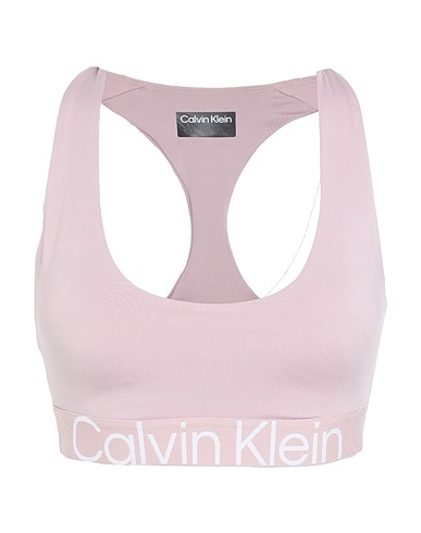CALVIN KLEIN Crop top Antique rose 73% Polyester, 27% Elastane