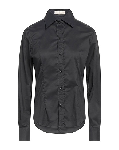 EMISPHERE Solid colour shirts & blouses Black 70% Cotton, 30% Polyester