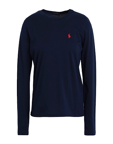 POLO RALPH LAUREN Базовая футболка Тёмно-синий 100% Хлопок