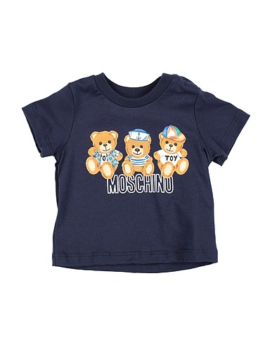 MOSCHINO BABY T-shirt Bleu nuit 100% Coton