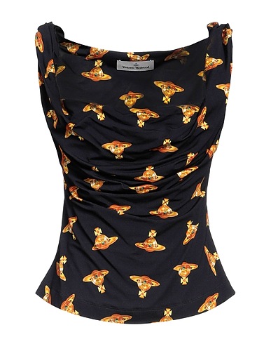 VIVIENNE WESTWOOD Off-the-shoulder top Black 100% Viscose
