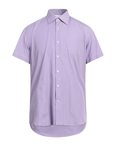 KEN BARRELL Striped shirt Mauve 100% Cotton