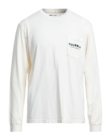 VALVOLA. T-shirt Off white 100% Cotton