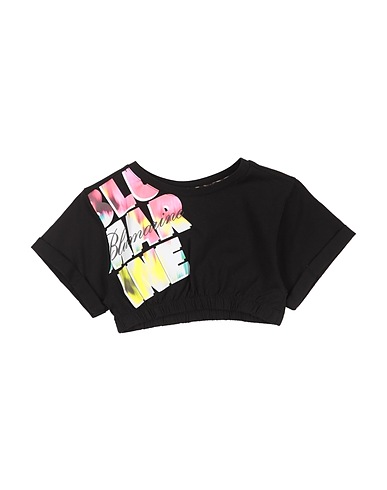 MISS BLUMARINE T-shirt Black 95% Cotton, 5% Elastane