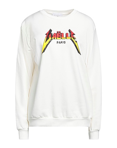 GAëLLE Paris Sweat-shirt Blanc cassé 100% Coton