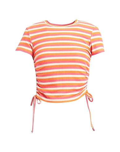 ONLY Crop top Orange 60% Polyester, 35% Viscose, 5% Elastane