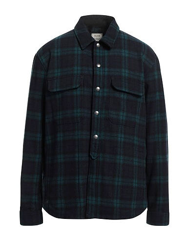 ZADIG&VOLTAIRE Checked shirt Deep teal 60% Wool, 37% Polyester, 3% Other Fibres