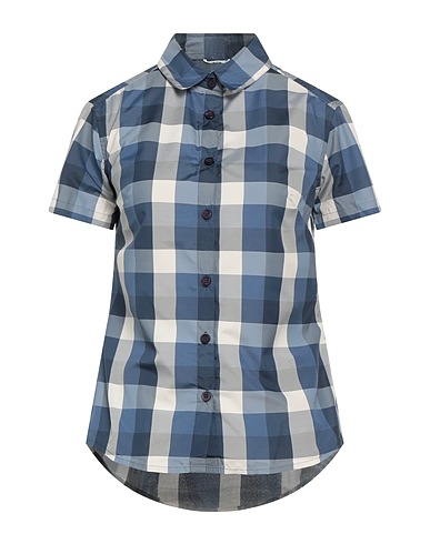 ODLO Checked shirt Slate blue 100% Polyester