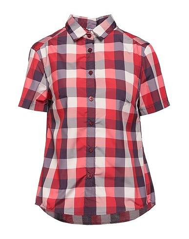 ODLO Checked shirt Burgundy 100% Polyester