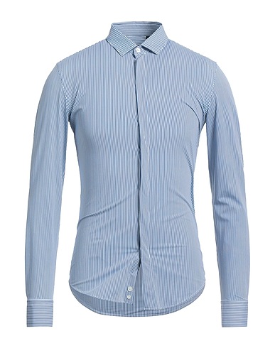 EMPORIO ARMANI Striped shirt Blue 88% Polyamide, 12% Elastane