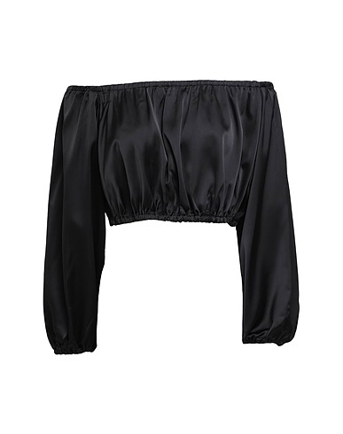 PIECES Top Nero 97% Poliestere, 3% Elastan