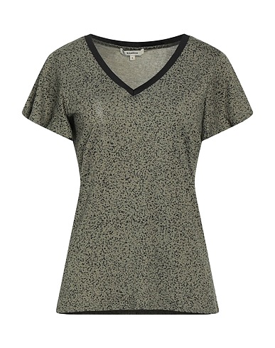 GARCIA T-shirt Verde militare 50% Cotone, 50% Modal