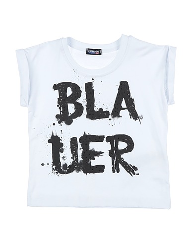 BLAUER. T-shirt Blanc 100% Coton
