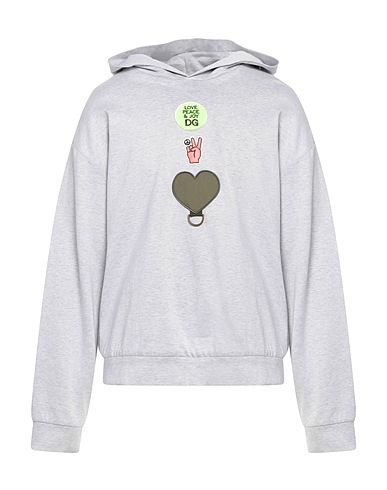 DOLCE&GABBANA Sweatshirt Light grey 96% Cotton, 4% Polyamide