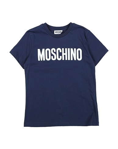 MOSCHINO TEEN T-shirt Blu notte 100% Cotone