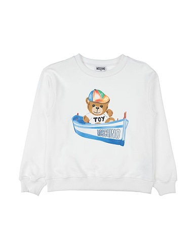 MOSCHINO KID Sweatshirt White 100% Cotton, Elastane
