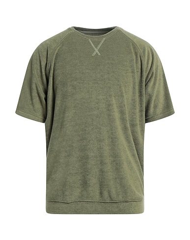 R3D WÖÔD Sweatshirt Military green 70% Cotton, 30% Polyester