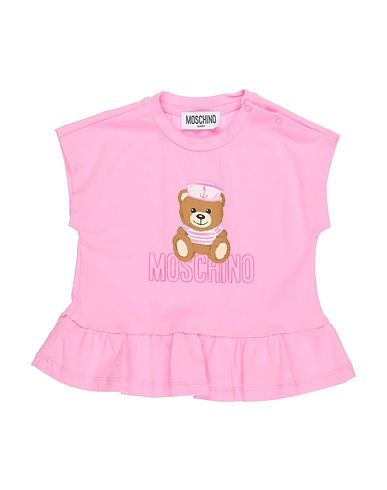 MOSCHINO BABY T-shirt Pink 95% Cotton, 5% Elastane