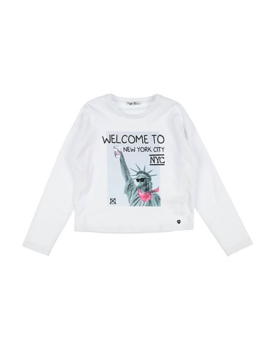 TO BE TOO T-shirt Blanc 94% Coton, 6% Élasthanne