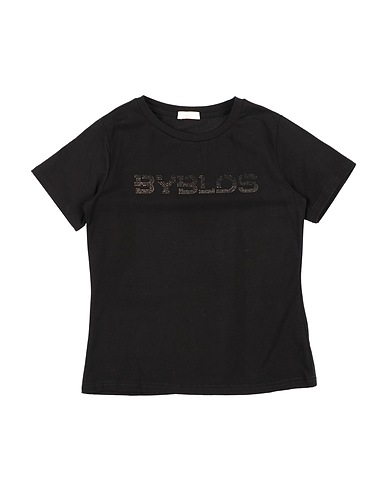 BYBLOS T-shirt Black 95% Cotton, 5% Elastane