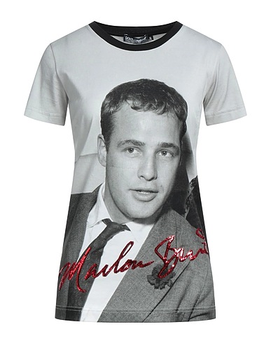 DOLCE&GABBANA T-shirt Grey 95% Polyester, 5% Viscose