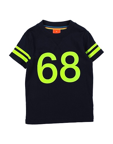SUN 68 T-shirt Navy blue 100% Cotton