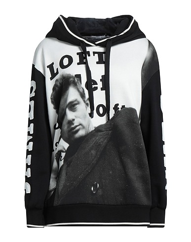 DOLCE&GABBANA Sweatshirt Schwarz 100% Baumwolle