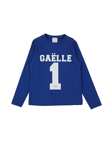 GAëLLE Paris T-shirt Blue 93% Cotton, 7% Elastane