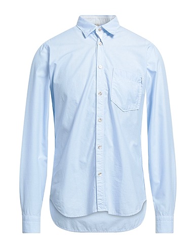 DNL Patterned shirt Sky blue 100% Cotton