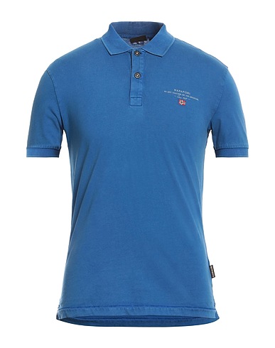 NAPAPIJRI Polo Blu 100% Cotone