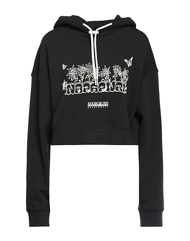 NAPAPIJRI Felpa Nero 100% Cotone, Elastan