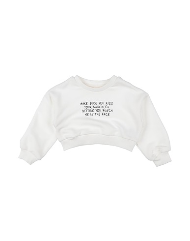 VICOLO Sweatshirt Weiß 70% Baumwolle, 30% Polyester