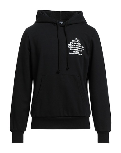 DIESEL Sweatshirt Black 60% Cotton, 40% Polyester, Elastane