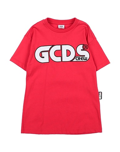 GCDS MINI T-shirt Rosso 100% Cotone