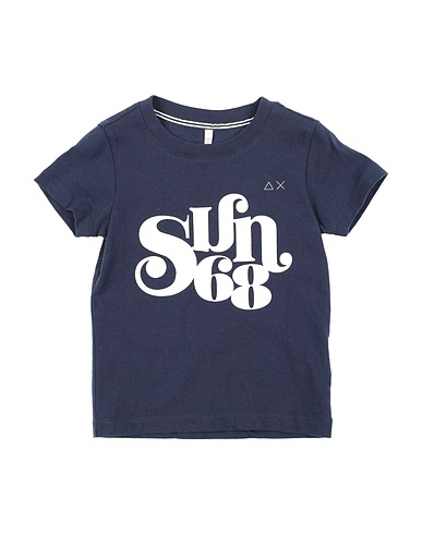 SUN 68 T-shirt Blu navy 100% Cotone